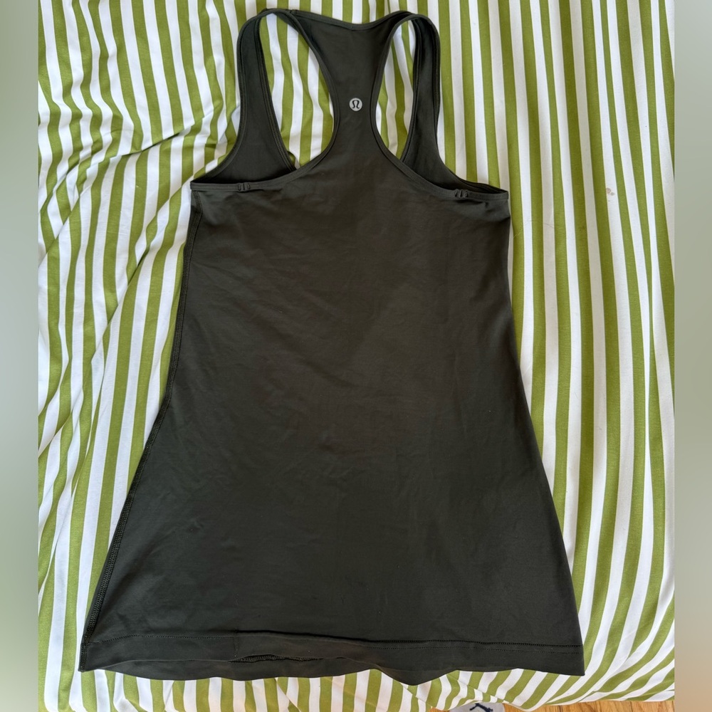 lululemon athletica dark green Racerback Tank Top